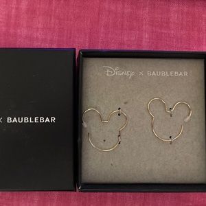 BaubleBar Disney Wire Mickey Head earrings